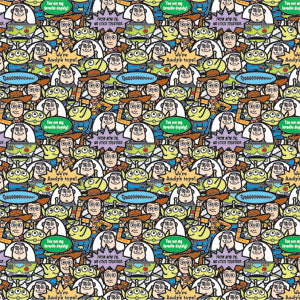 Disney Toy Story Characters Collage Pattern Wii (Includes 1 Controller) Skin